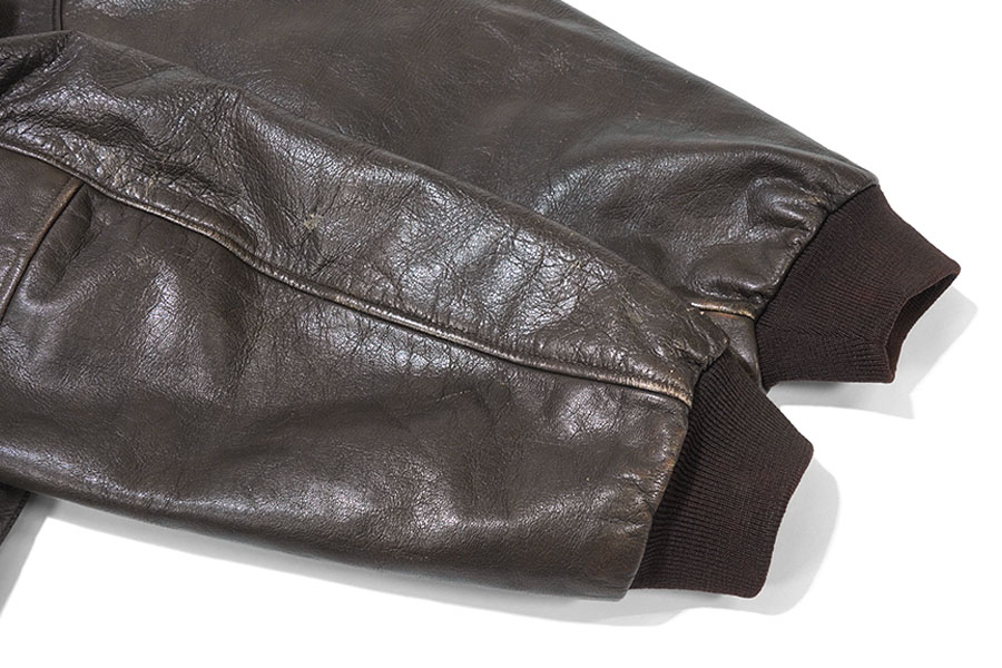 80'S L.L.BEAN A-2 LEATHER FLIGHT JACKET (SIZE.XX LARGE TALL) MADE IN USA