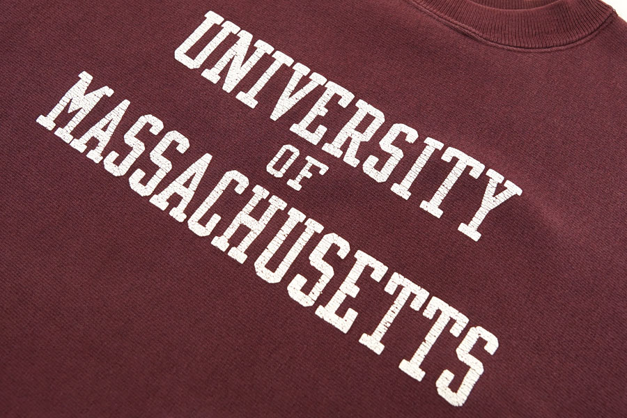 90's 刺繍タグ チャンピオンRW ''UNIVERSITY OF MASSACHUSETTS