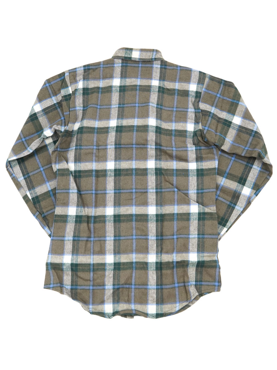70'S FIVEBROTHER PLAID FLANNEL SHIRT (SIZE.M TALLMAN) NOS | NEW