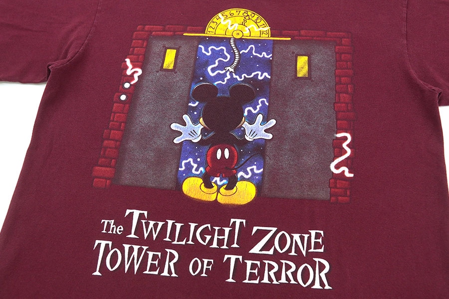 90'S～ MICKEY INC. ''THE TWILIGHT ZONE TOWER OF TERROR'' T SHIRT