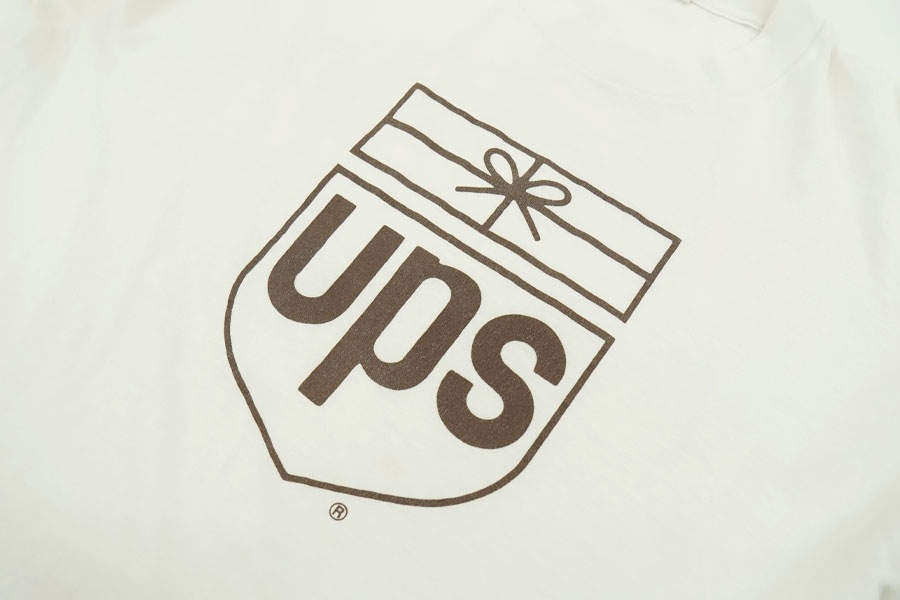 90'S～ FRUIT OF THE LOOM ''UPS'' OLD LOGO T SHIRT (SIZE. X LARGE) 
