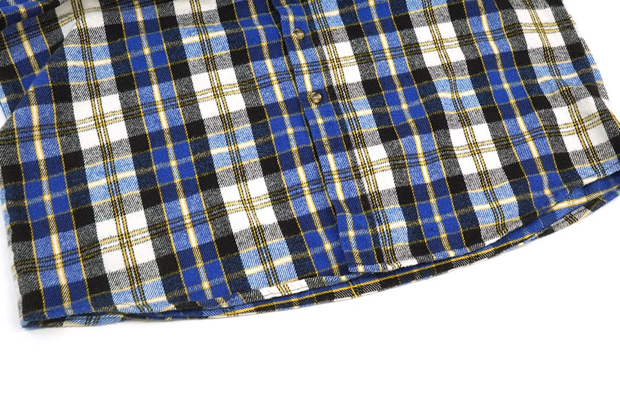 90'S FIVE BROTHER PLAID FLANNEL SHIRT (SIZE.X LARGE TALLMAN) 