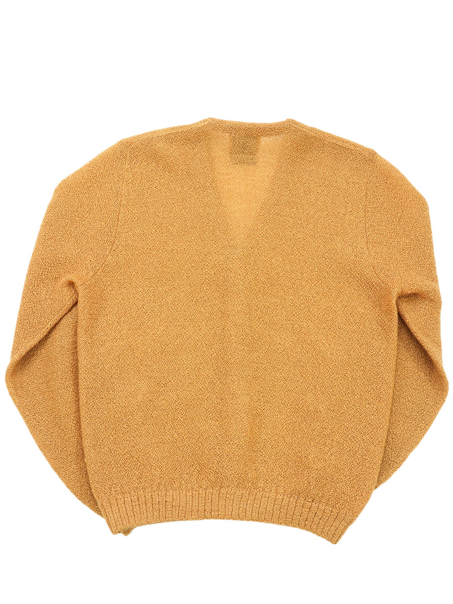 60s tiger shagモヘアカーディガン　マスタード　からし 60s tiger shagモヘアカーディガン マスタード からし 60s tiger shag