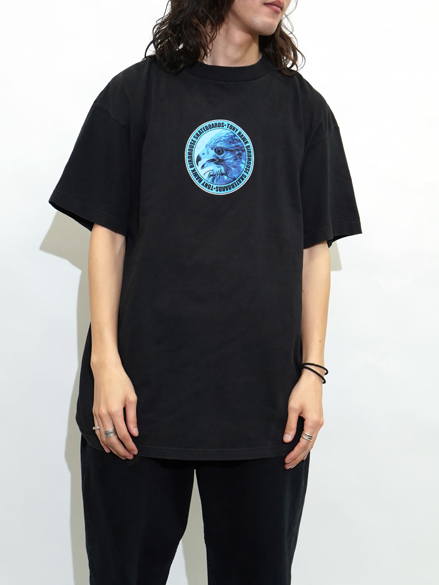 90'S BIRDHOUSE ''TONY HAWK'' 100% COTTON T SHIRT (SIZE. X LARGE