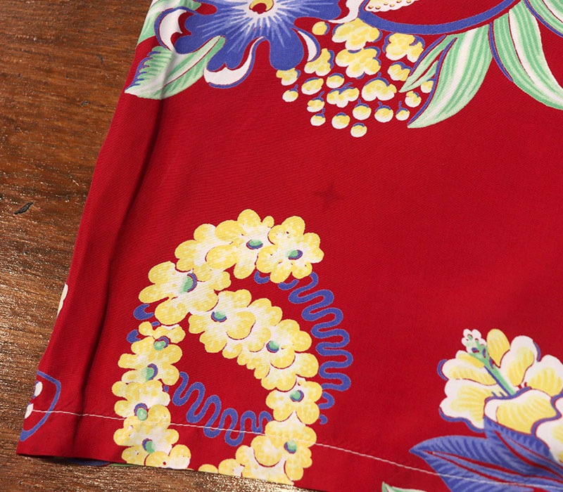 1940s HAWAIIAN SHIRT , MENU , Size M