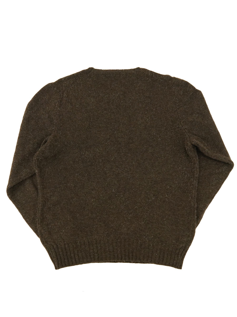 スコットランド製 ラルフローレン ウールセーター ダークブラウン 表記