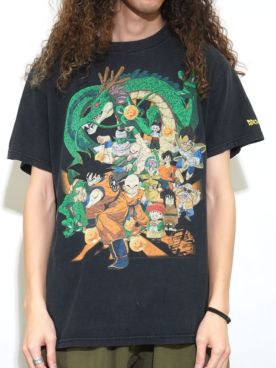 00's DRAGON BALL Z 袖プリント入り Tシャツ ブラック 表記(M)