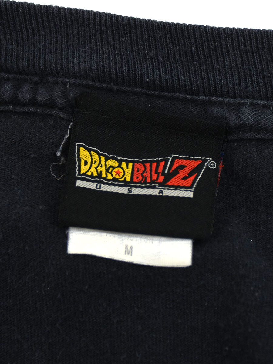 00's DRAGON BALL Z 袖プリント入り Tシャツ ブラック 表記(M)