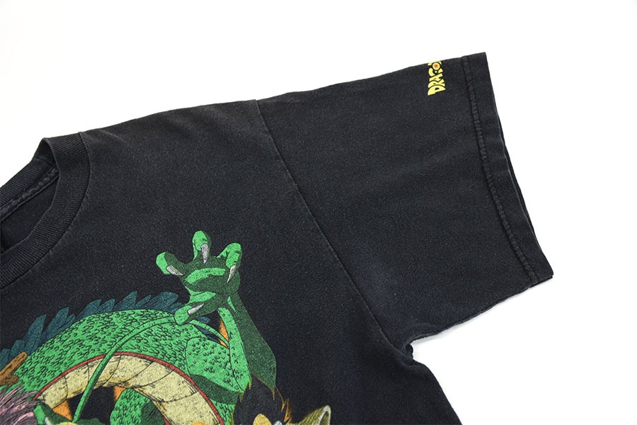 00's DRAGON BALL Z 袖プリント入り Tシャツ ブラック 表記(M)