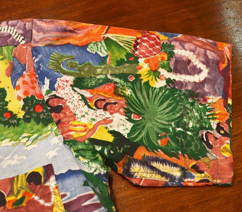 1950s HAWAIIAN SHIRT , SAVAGE , Size  M