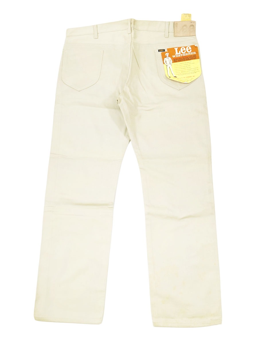 70'S LEE WESTERNER 809-1216J COTTON SATIN PANTS (SIZE.W40 L32) NOS