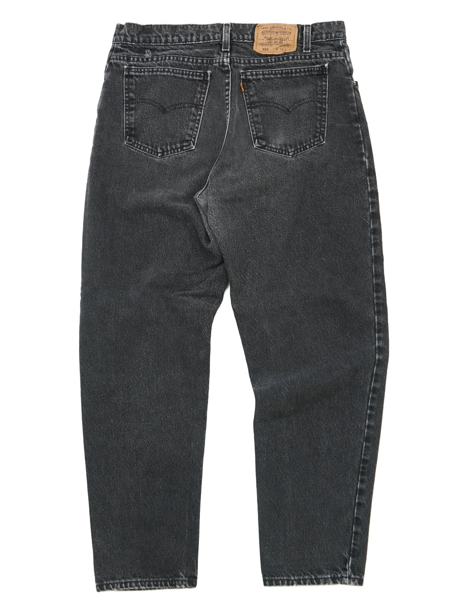 90'S LEVI'S 550 BLACK JEANS (SIZE.W36 L30) MADE IN USA | NEW ITEM