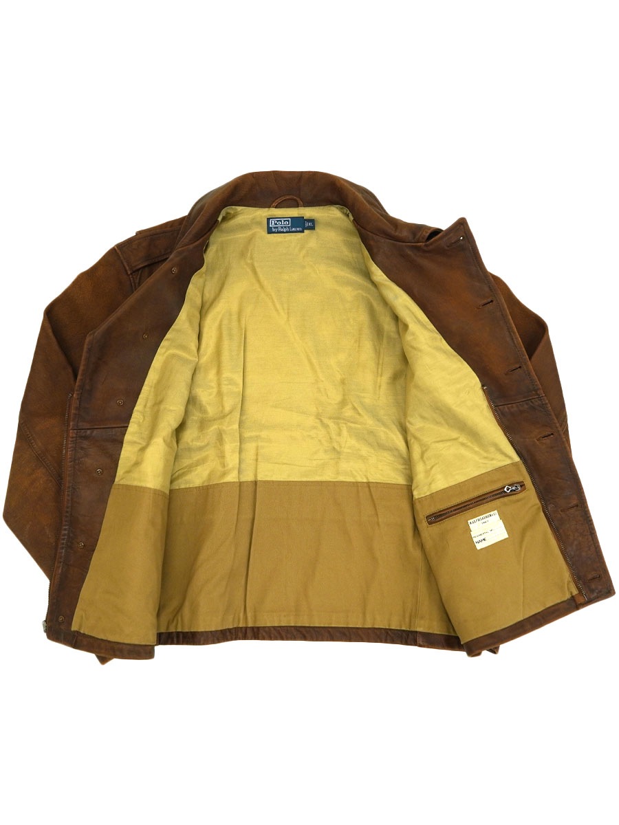 Polo by Ralph Lauren ブラウン レザージャケット M