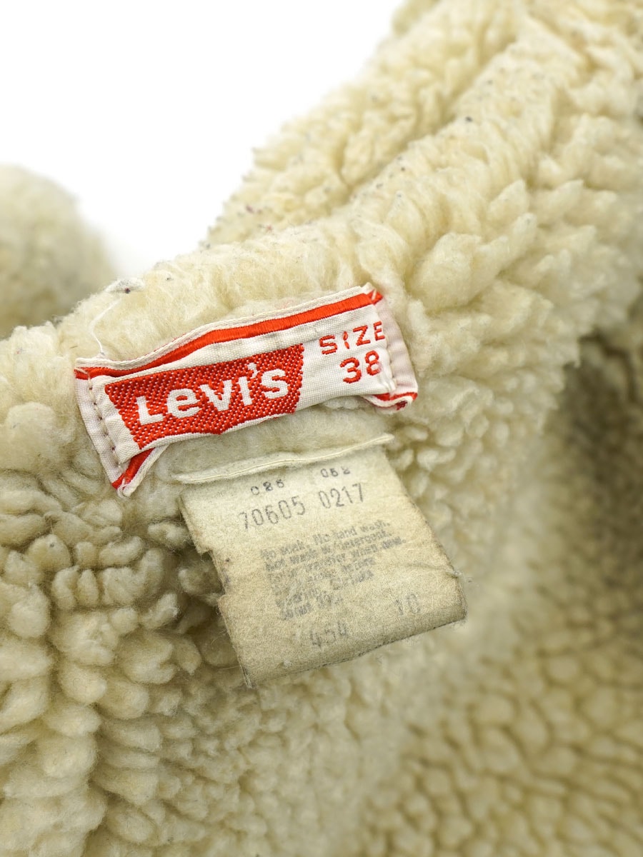 70's Levi's 70605 デニムボアJKT 表記(38) 袖ヒゲ | NEW ITEM