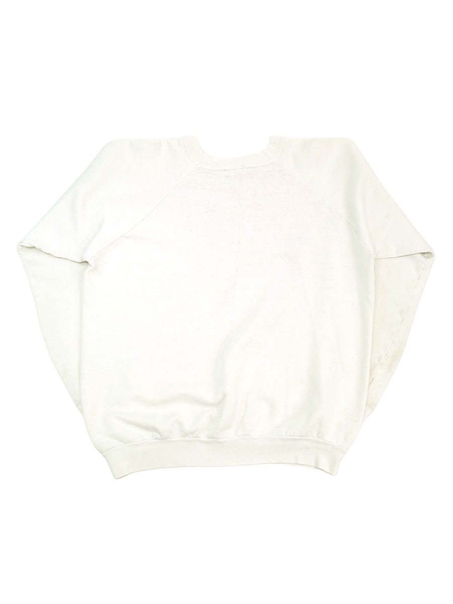 80'S FRUIT OF THE LOOM ''50 NOTRTHROP DISNEYLAND'' RAGLAN SLEEVE SWEAT SHIRT (SIZE.X LARGE)