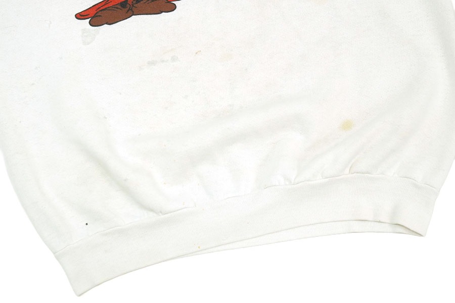 80'S FRUIT OF THE LOOM ''50 NOTRTHROP DISNEYLAND'' RAGLAN SLEEVE SWEAT SHIRT (SIZE.X LARGE)