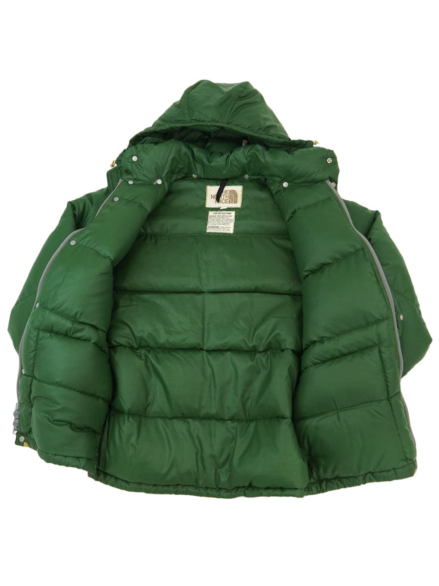 70's 茶タグ THE NORTH FACE フード付き リップストップ ダウン