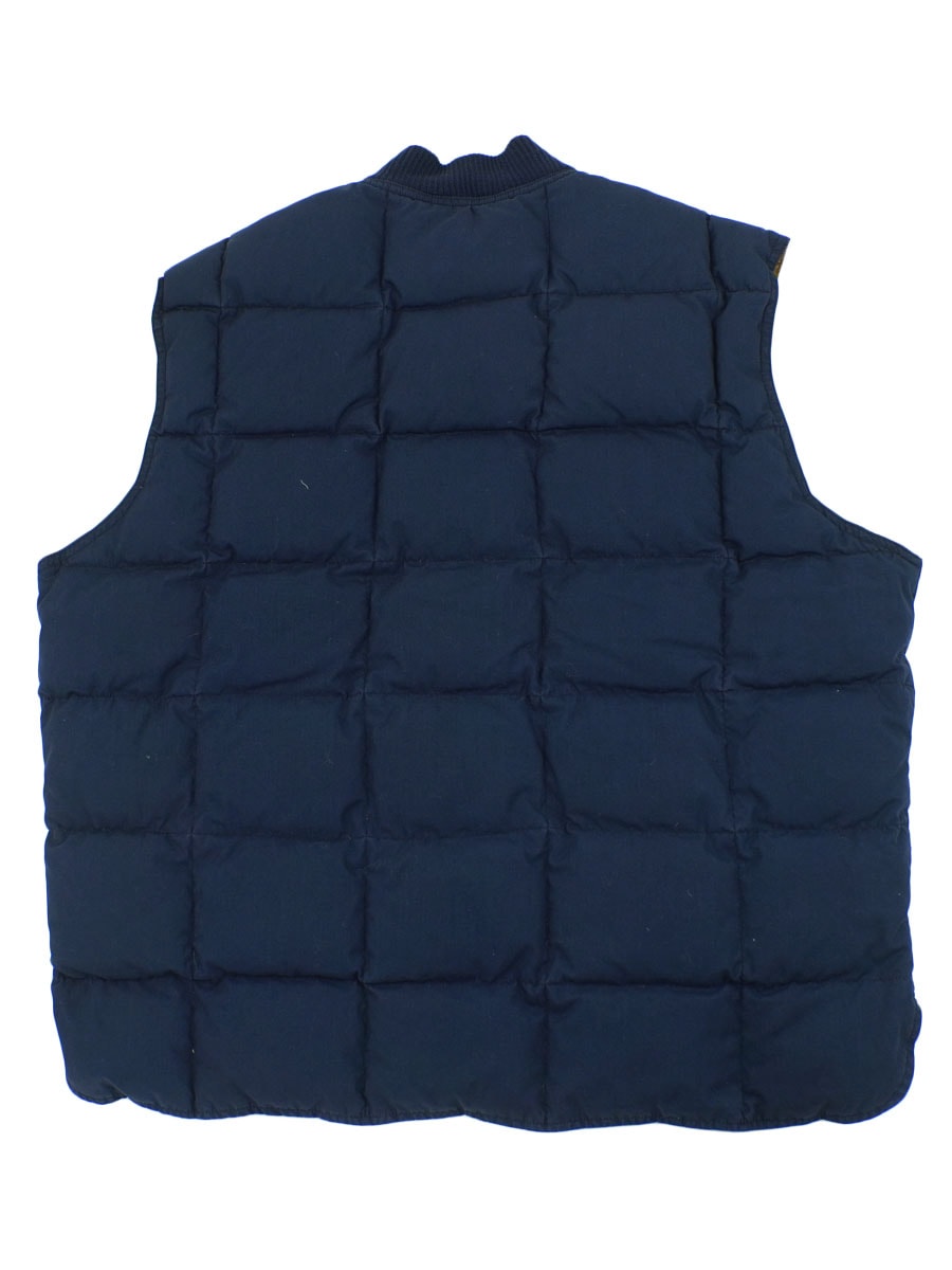 80's 黒タグ エディーバウアー カナディアンダウンベスト ネイビー