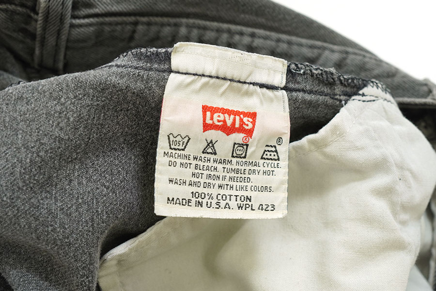 90's Levi's 501 ブラック デニムパンツ 表記(32x30) USA製