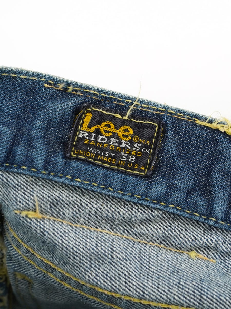 60's Lee 101Z サイド黒タグ デニムパンツ 良雰囲気 実寸(W37 L29) 両