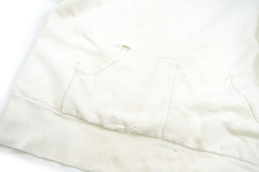 50's ランタグ チャンピオン 後付けスウェットパーカ ''TIGERS'' 背面染み込みプリント 実寸(XL位)