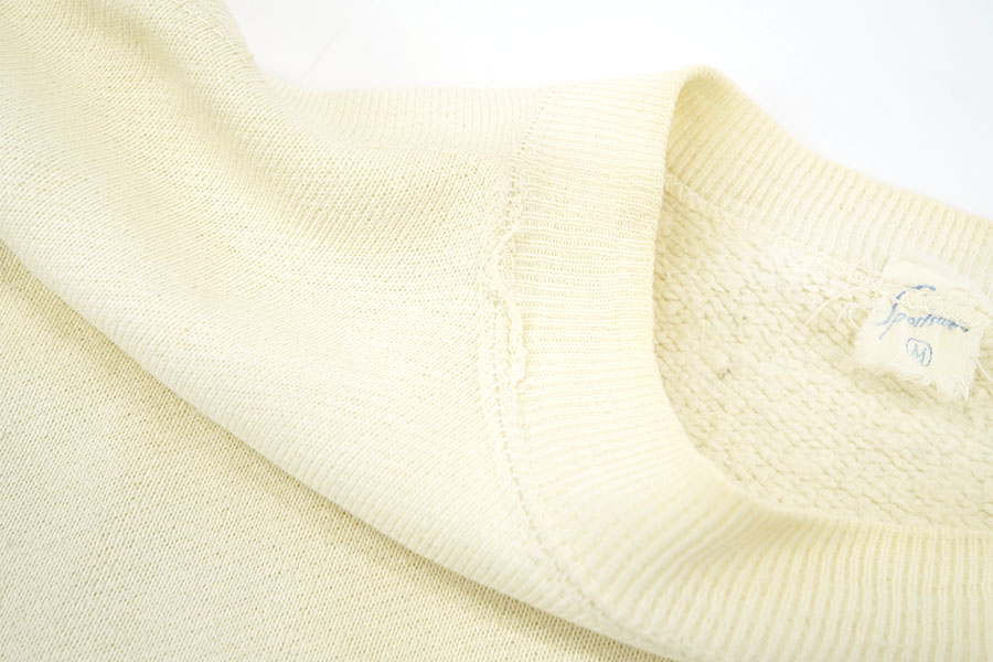 50'S～ SPORTSWEAR ''USN'' WATER PRINT SWEAT SHIRT (SIZE. MEDIUM) 