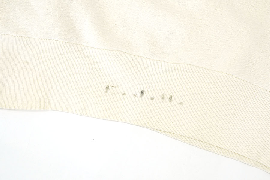 50'S～ SPORTSWEAR ''USN'' WATER PRINT SWEAT SHIRT (SIZE. MEDIUM) 