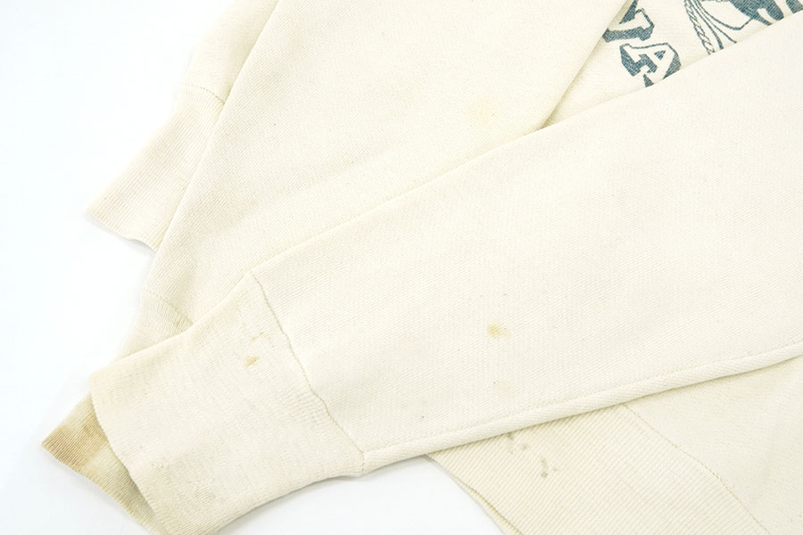 50'S～ SPORTSWEAR ''USN'' WATER PRINT SWEAT SHIRT (SIZE. MEDIUM) 