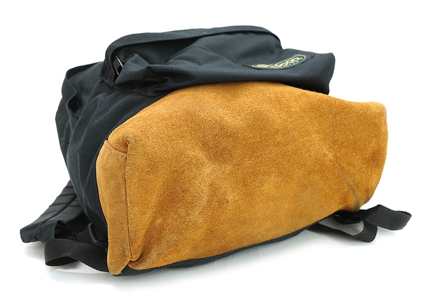 90's Outdoor Products ナイロンバックパック 底レザー ブラック