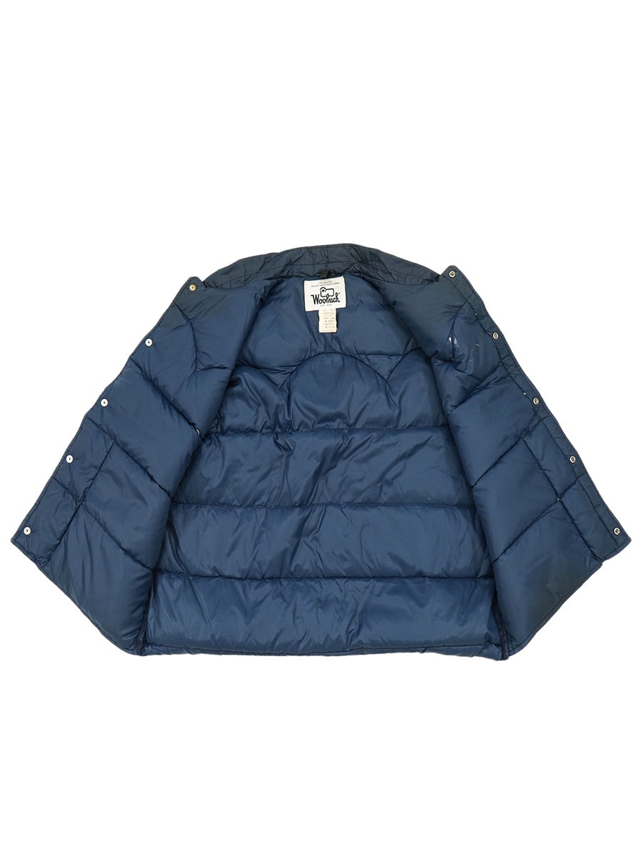 80's Woolrich ウエスタンヨーク 2ポケ ダウンベスト ネイビー 表記(XL