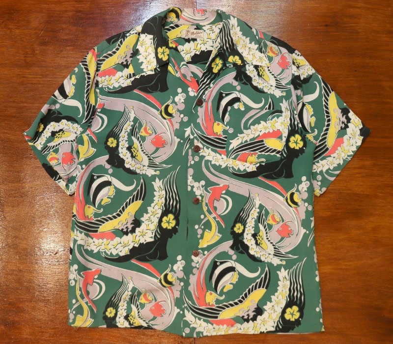 1950s HAWAIIAN SHIRT , Size M