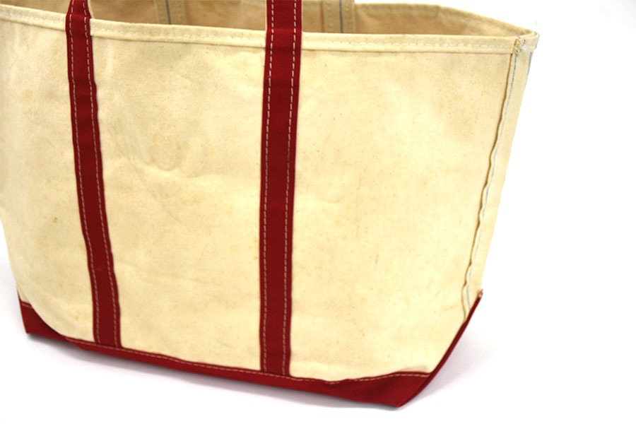 80's L.L.Bean BOAT AND TOTE 生成りxレッド | すべての商品