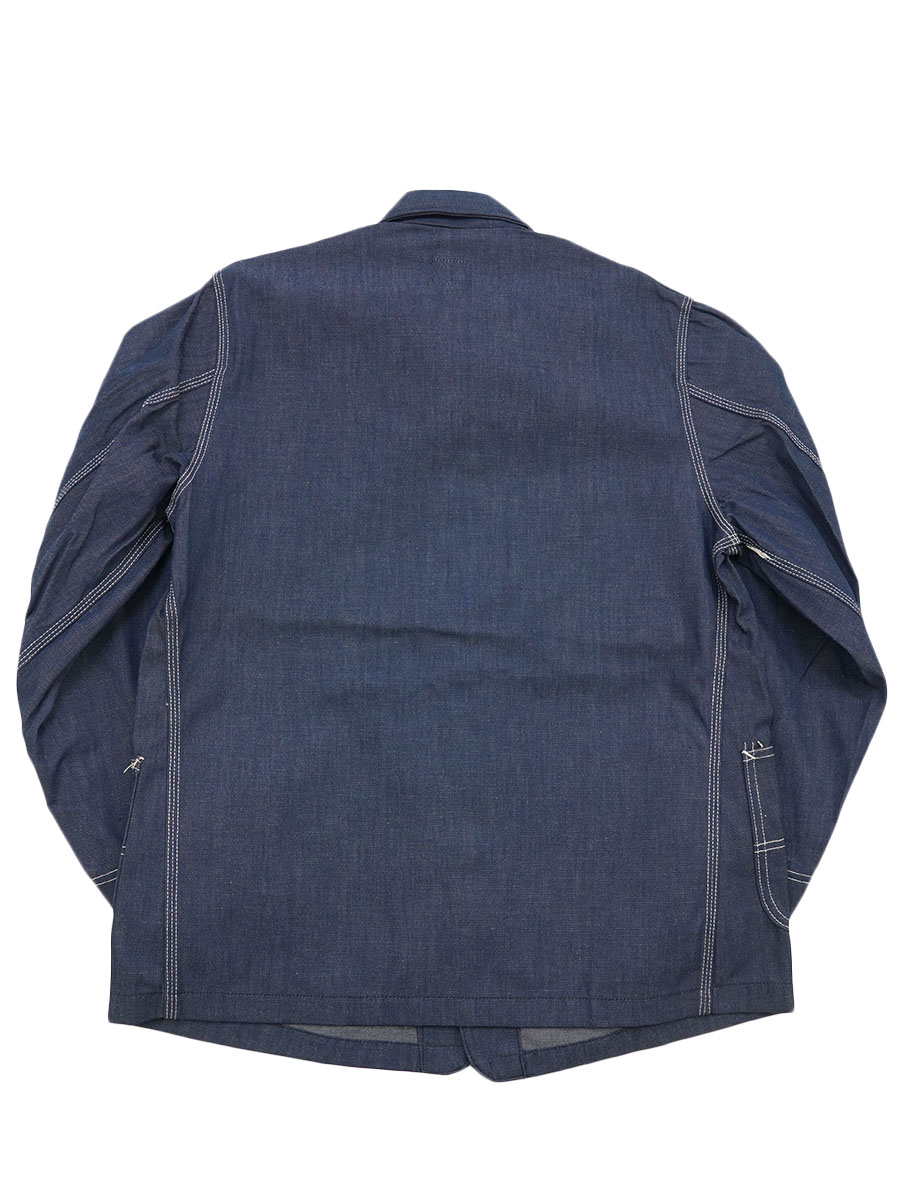 70's～ Lee コットンポリ デニムカバーオール 濃紺 表記(40-REG) DEAD