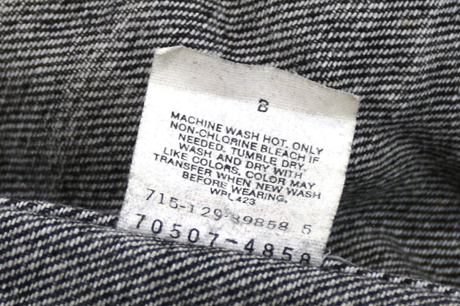 90's Levi's 70507 ブラック デニムジャケット 表記(M) USA製