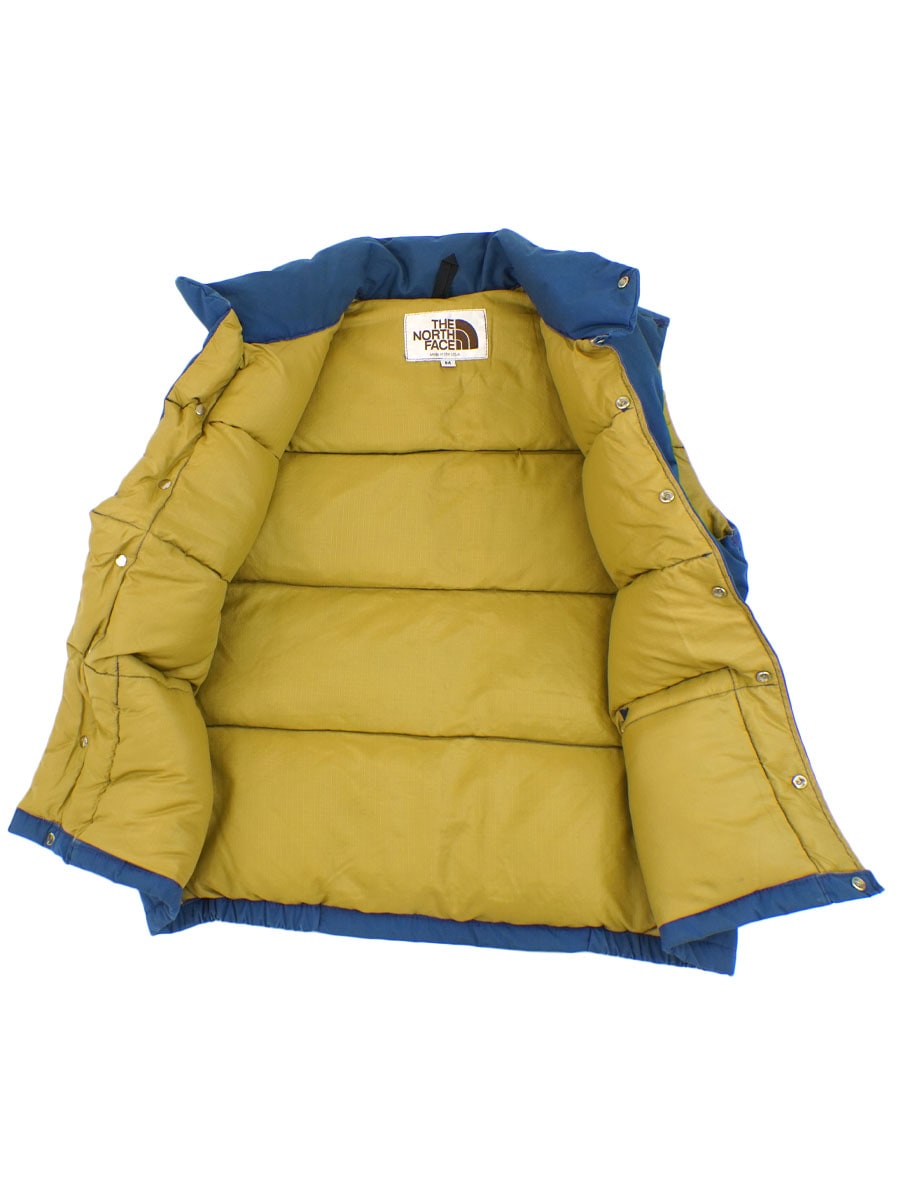 80's 茶タグ THE NORTH FACE ダウンベスト ネイビー 表記(M) | NEW