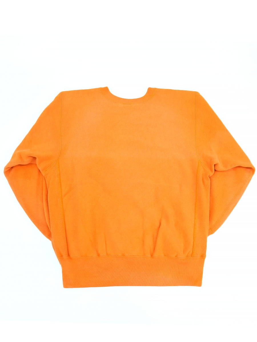 90'S CHAMPION REVERSE WEAVE CRUE PLAIN POP ORANGE (SIZE. LARGE