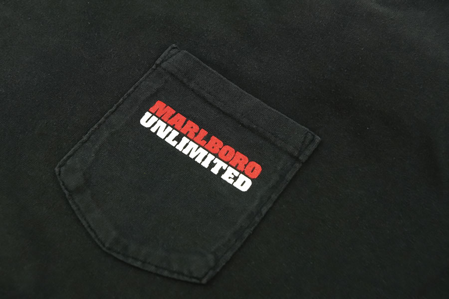 90's UNLIMITED Marlboro ''Lizard'' ポケットTシャツ 表記(XL)
