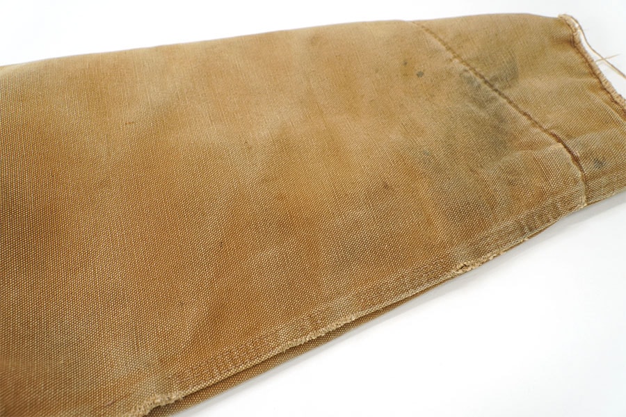 70's プリントタグ カーハート 襟コーズ 裏ブランケットライナー ダックカバーオール 表記(44L)