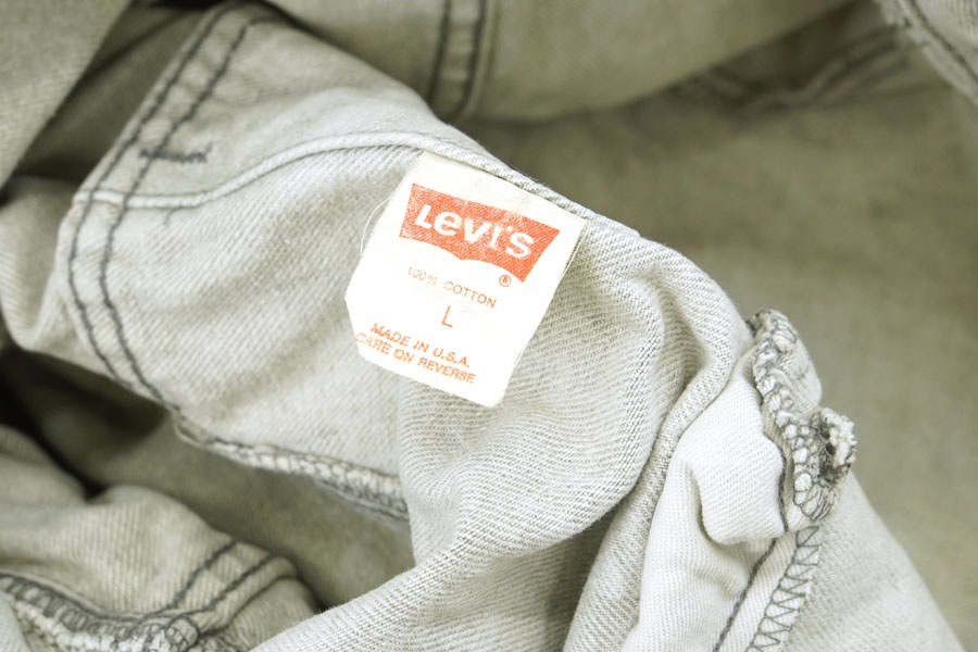 87年製 Levi's 70507 0261 デニムジャケット アシッドグレー 80's Levi's 70507-0261 デニムジャケット アシッドグレー 表記(L) USA