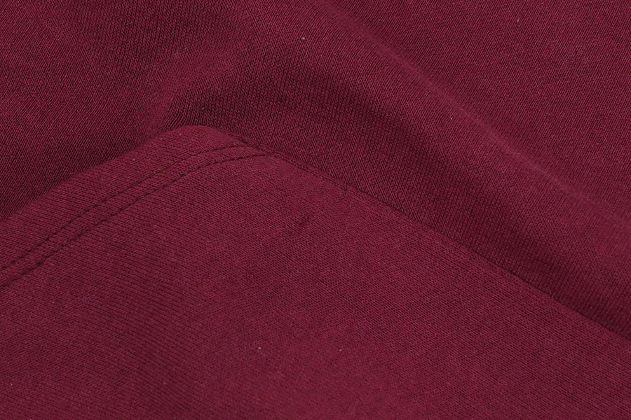 80's～ RUSSELL ''MISSISSIPPI'' 3段プリント Wフェイス スウェットパーカ ワインレッド 表記(L) 