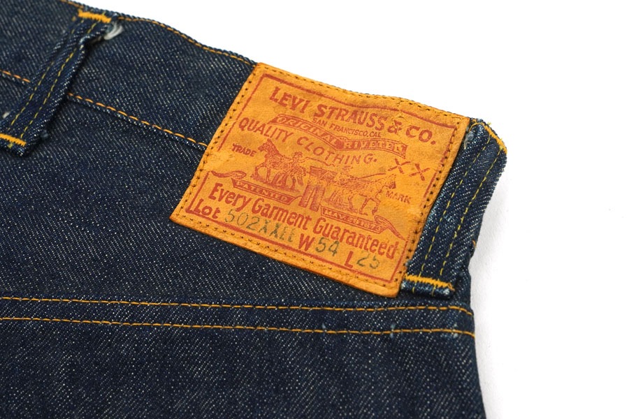 50's Levi's 502XXEE Advertising Display Denim Size(54x25) DEAD