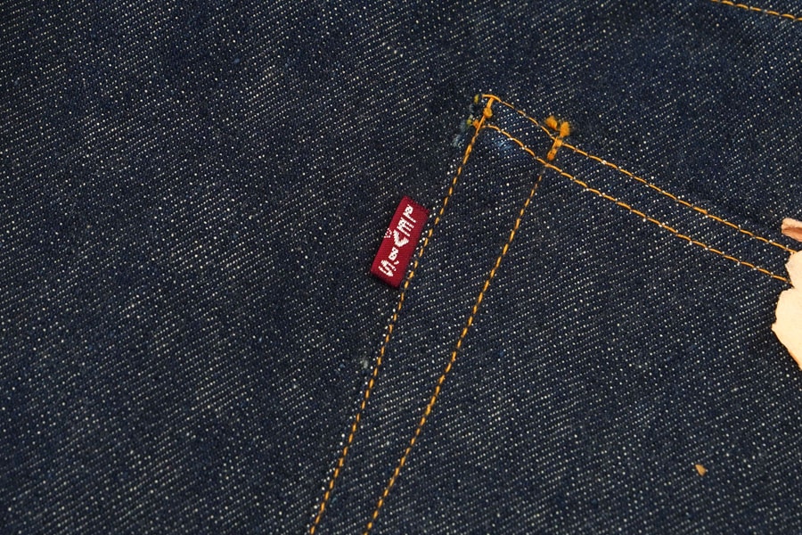 50's Levi's 502XXEE Advertising Display Denim Size(54x25) DEAD