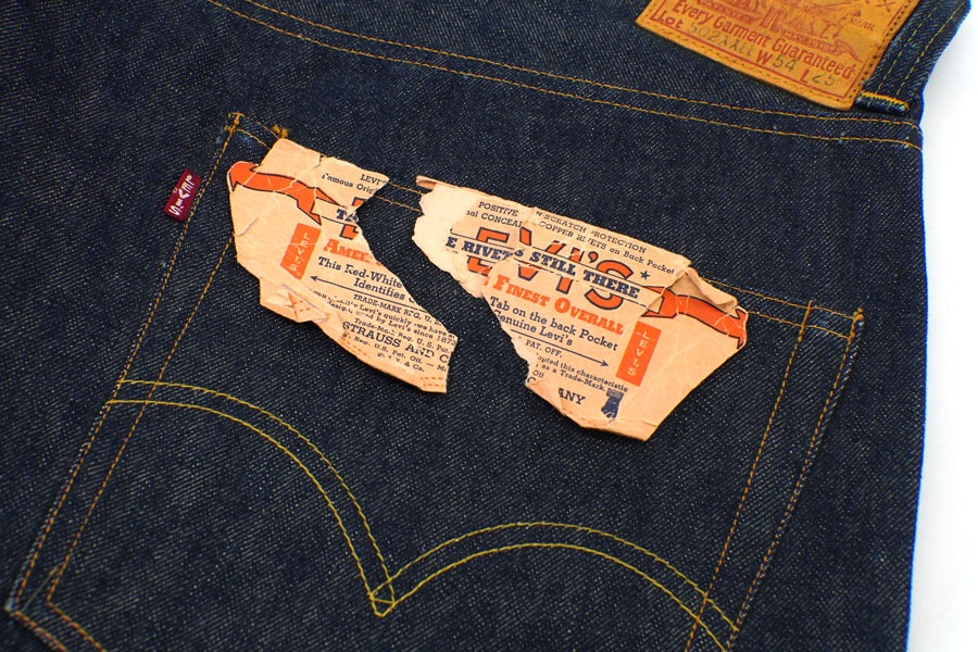 50's Levi's 502XXEE Advertising Display Denim Size(54x25) DEAD
