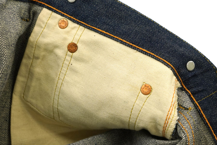 50's Levi's 502XXEE Advertising Display Denim Size(54x25) DEAD