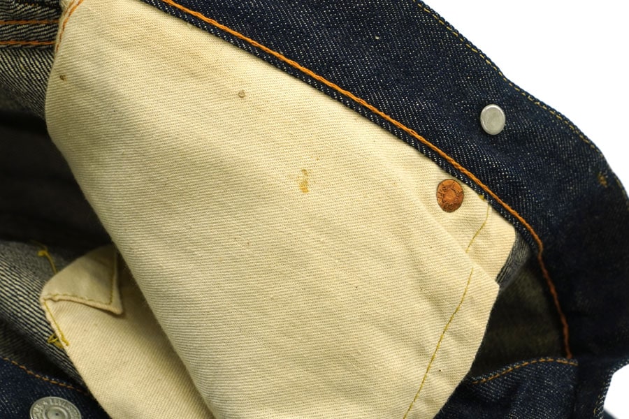 50's Levi's 502XXEE Advertising Display Denim Size(54x25) DEAD