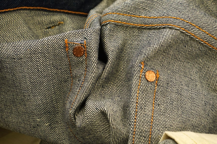 50's Levi's 502XXEE Advertising Display Denim Size(54x25) DEAD