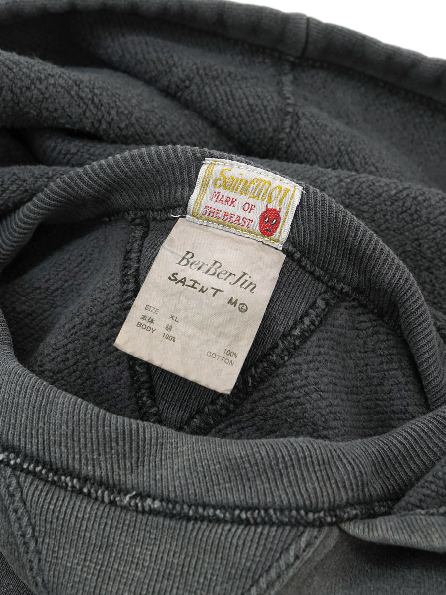 SAINT Mxxxxxx X BerBerJin AFTER HOODED HOODIE BLACK