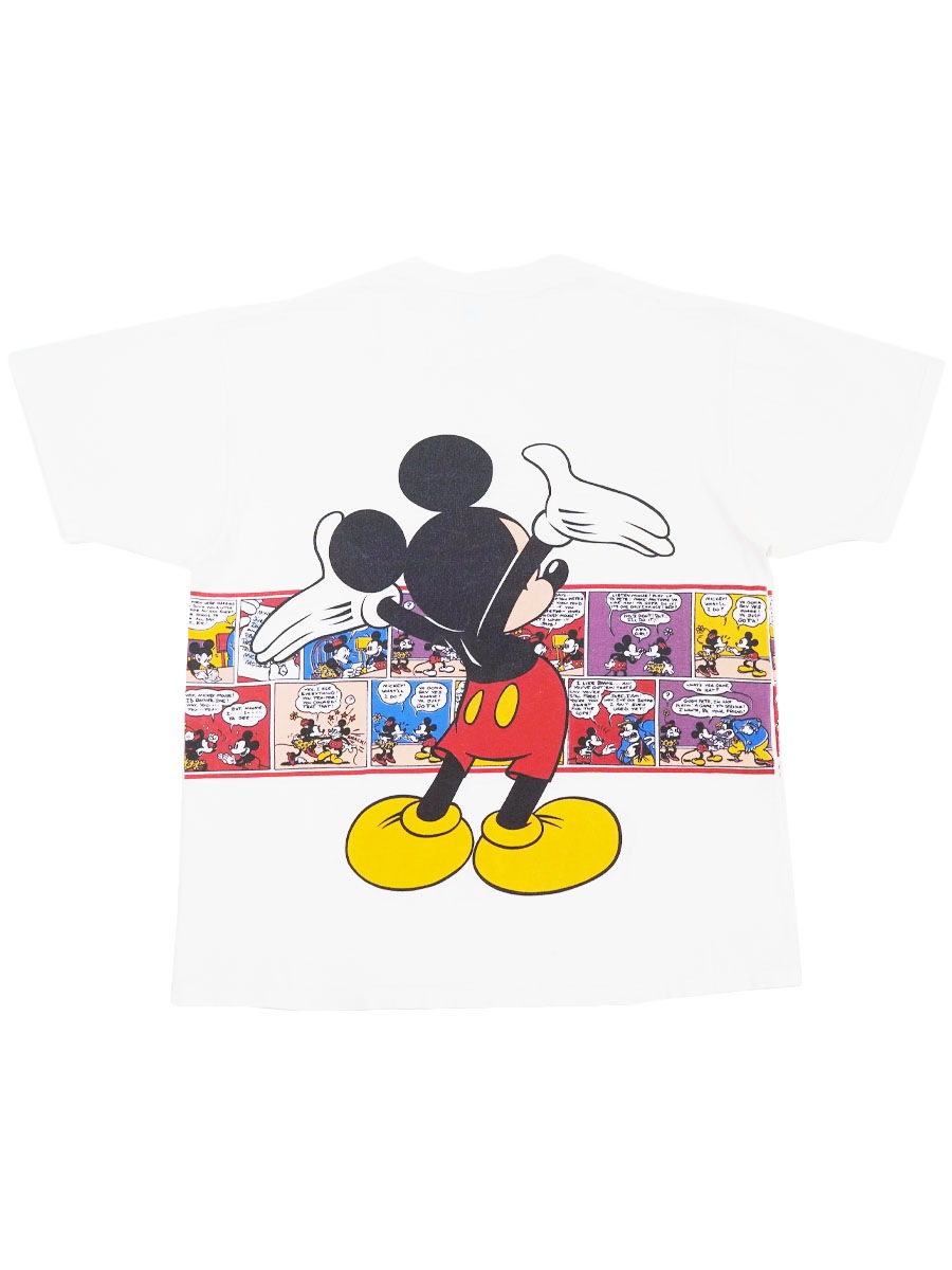 90's Velva Sheen ''ミッキーマウス'' 両面プリント Tシャツ ホワイト 表記(XL) USA製
