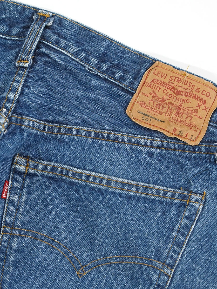 80's Levi's 501 66後期 デニムパンツ 良雰囲気 表記(36x32) | すべて