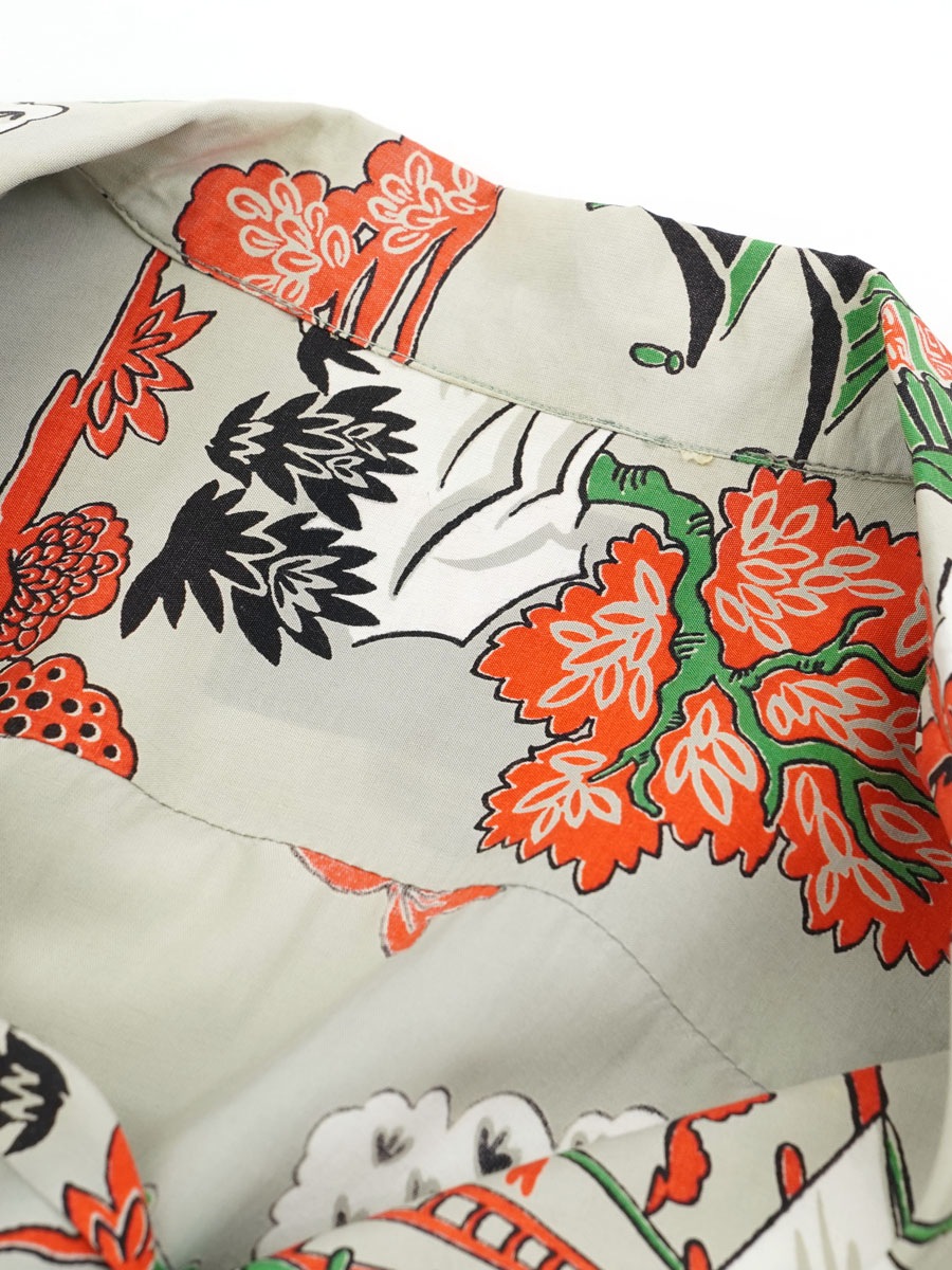 50’s Japanese Hawaiian vintage 50'S～ JAPANESE PATTERN HAWAIIAN SHIRT (APPROX.LARGE) | NEW ITEM